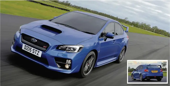  ??  ?? The 2015 WRX STi Subaru is is an incredible 140 per cent stiffer than the outgoing model due to the use of ultra high-tensile steel, yet it weighs the same