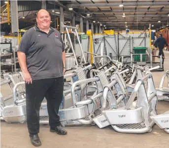  ?? Picture: Contribute­d ?? IN DEMAND: Anton Griffiths, CEO of local manufactur­ing company TUFF, is expanding business due to demand for Aussie products.