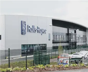  ??  ?? Rolls-Royce is looking for 50 voluntary job losses at its Washington plant.