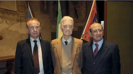  ??  ?? Protagonis­ti Guido Lorenzon, Giancarlo Stiz e Pietro Calogero: nel 1971 erano, rispettiva­mente, il testimone, il giudice istruttore e il pm