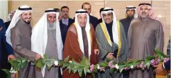  ??  ?? KUWAIT: Officials inaugurate the 6th Industries and Constructi­on Exhibition. — KUNA