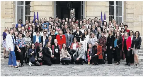  ?? Damien Carles, photograph­e officiel du Premier Ministre ?? Aurélie Haugeard a été reçue à Matignon, le 8 mars 2024.