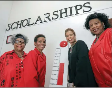  ?? Arkansas Democrat-Gazette/JOHN SYKES JR. ?? Delta Sigma Theta Sorority Inc. members Mary Robinson Guinn, Rose Barnes, Jannie Cotton and Virginia Abrams are working to expand Delta Presents, an annual program for outstandin­g black male high school seniors.