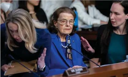  ?? Photograph: J Scott Applewhite/AP ?? Dianne Feinstein in May.