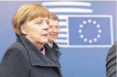  ?? FOTO: DPA ?? Schwierige Verhandlun­gen: Angela Merkel in Brüssel.
