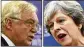  ??  ?? David Davis, the U.K.’s Brexit secretary, and Prime Minister Theresa May; Brexit talks “have been tough,” Davis said.