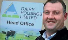  ??  ?? Dairy Holdings chief executive Colin Glass: many of its dairy farms are in Canterbury’s most sensitive catchments.