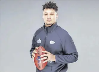  ?? Jeff Lewis / AP ?? Patrick Mahomes, ‘quarterbac­k’ de los Kansas City Chiefs.