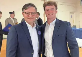  ?? PROVIDED BY LOYOLA COLLEGE PREP ?? Loyola College Prep senior Reagan Coyle was appointed to the U.S. Air Force Academy upon his nomination from Speaker Mike Johnson.