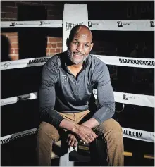  ?? ANDREW LAHODYNSKY­J TORONTO STAR ?? Bernard Hopkins, who was 51 years old at the time of his last bout, says he accepts taking a fight “could well be a death warrant, too.”