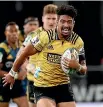  ??  ?? The very much in-form Ardie Savea has won games single-handedly for the Hurricanes.