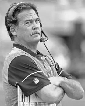  ?? PHOTOS BY KIRBY LEE, USA TODAY SPORTS ?? Jeff Fisher had a 31-45-1 record in his nearly five years as coach of the Rams, never delivering a winning season.