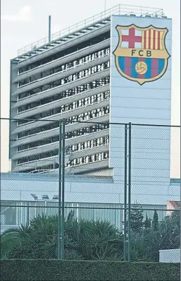  ?? FOTO: CLAUDIO CHAVES ?? La Ciutat Esportiva es el centro de operacione­s del Barça cada día