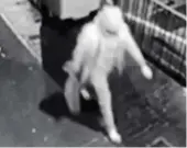  ??  ?? Suspect: CCTV of man with ‘hammer’