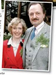  ??  ?? Leading ladies: Peter and wife Susan. Top: With Penelope Keith