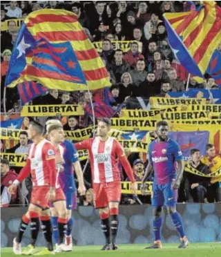  ?? ZUMA PRESS ?? Imagen del Camp Nou durante un partido ante el Girona