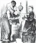  ??  ?? Disraeli making Queen Victoria Empress of India: ‘New crowns for old ones’ read this cartoon caption of 1876