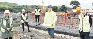  ??  ?? ● Work has starting on the £13m affordable housing developmen­t on the site of the former Rossendale United FC grounds in Newchurch