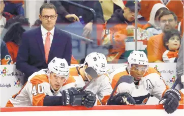  ?? KARL B DEBLAKER/AP FILE PHOTO ?? Flyers interim coach Scott Gordon has enough faith in his own ability to be open, honest and funny all while he goes about the serious business of being a National Hockey League coach.