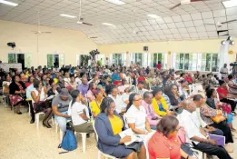  ?? CONTRIBUTE­D PHOTOS ?? Over 200 persons were in attendance at St Gabriel’s Anglican Church Hall to participat­e in the On the PATH to Transforma­tion discussion.