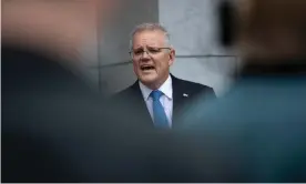  ?? Photograph: Mike Bowers/The Guardian ?? When there was a hint he might become prime minister, Scott Morrison set about creating a very simple character, one that many of us have not been willing to look at closely.