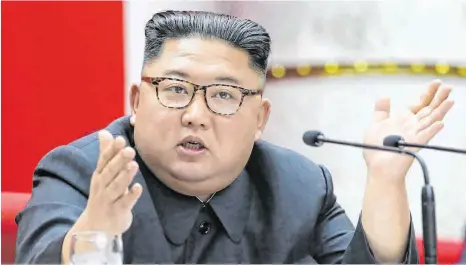  ?? FOTO: AFP PHOTO/KCNA VIA KNS ?? Kim Jong-un im Dezember 2019: Nach zwei Wochen Abwesenhei­t des nordkorean­ischen Machthaber­s in der Öffentlich­keit rätselt die Welt weiter über seinen Verbleib.