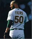  ?? RAY CHAVEZ — STAFF PHOTOGRAPH­ER ?? Former Astros starting pitcher Mike Fiers blew the whistle on the team’s cheating ways. He will face Houston as a member of the A’s.