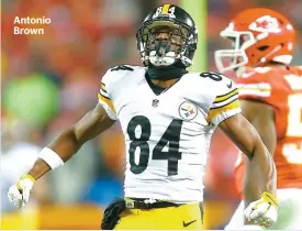  ??  ?? Antonio Brown