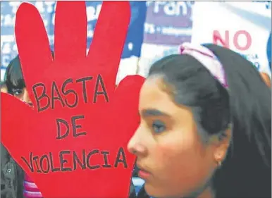  ?? JOSEFINA HAGELSTROM FOTOS: CEDOC PERFIL ?? Hoy habrá manifestac­iones en todo el país para exigir el fin de la violencia hacia mujeres. RECLAMO.