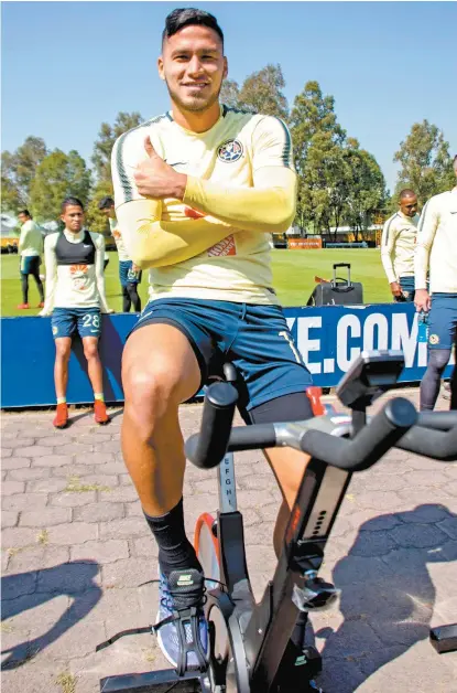  ??  ?? Bruno Valdez en un entrenamie­nto en Coapa