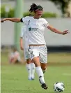  ??  ?? Abby Erceg’s internatio­nal career ended in disappoint­ment when she missed the Football Ferns’ last two matches in Cyprus because of injury.