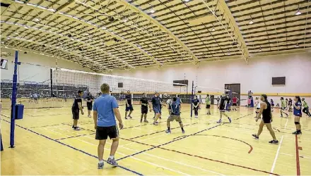  ??  ?? Sports like volleyball will be affected due to a shortage of indoor sports facilities available, research says.