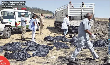  ??  ?? među nastradali­m putnicima nalaze se državljani Čak !! zemlje sveta