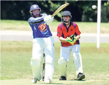  ?? ?? Travis Maher was outstandin­g with the bat making 126 off 108 balls in Division 4.