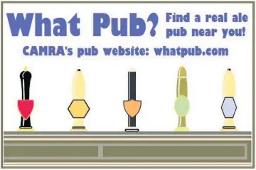  ??  ?? If you want to visit a pub for a pint of real ale, Camra can tell you where your nearest one is