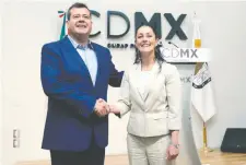  ??  ?? José Ramón Amieva, jefe de Gobierno actual, afirma que Claudia Sheinbaum, mandataria local electa, encontrará finanzas sanas para su gestión.