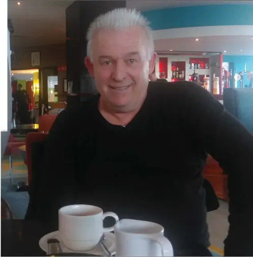  ??  ?? Dermot McNally revealing details of the escape over a cup of tea in the Glasshouse Hotel this