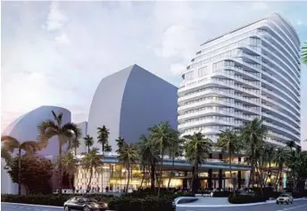  ?? KOBI KARP ARCHITECTU­RE AND INTERIOR DESIGN/COURTESY ?? Four Seasons Hotel and Private Residences Fort Lauderdale will include 90 private residences and 130 guest rooms.