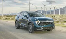  ?? KIA AMERICA ?? The 2024 Kia Sportage Hybrid is Edmunds’ top rated SUV for 2024.