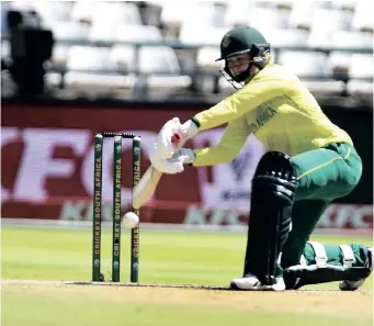  ?? | PHANDO JIKELO African News Agency (ANA) ?? PROTEAS Women’s battter Tazmin Brits.