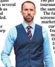  ??  ?? ICONIC: Southgate in his waistcoat