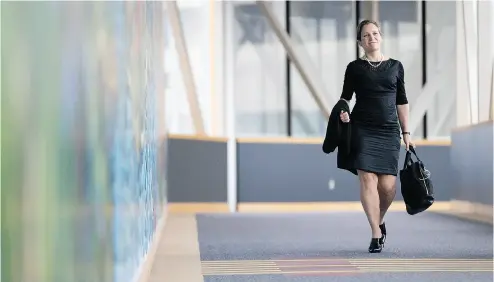  ?? GEOFF ROBINS / THE CANADIAN PRESS ?? Foreign Affairs Minister Chrystia Freeland arrives for a cabinet retreat in London, Ont., on Thursday.