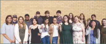  ?? Courtesy photo ?? Members of the CHS band show off their medals earned Saturday at the UIL Solo and Ensemble contest held in Abilene. Four soloists and three ensembles advanced to state competitio­n to be held in May.