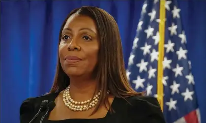  ?? Photograph: Bebeto Matthews/AP ?? New York attorney general Letitia James