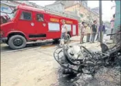  ??  ?? Curfew was imposed in Bhadrak town in Odisha after communal violence broke out in April this year. ARABINDA MAHAPATRA/HT FILE