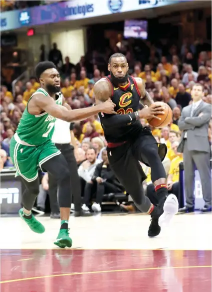  ?? AP FOTO ?? DON’T COUNT THEM OUT YET. LeBron James made 27 points and 12 assists to lead Cleveland in Game 3 and keep their finals chances alive.