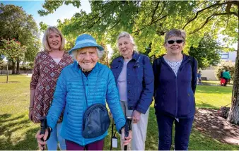  ??  ?? Above: Left to right: Philippa Goile, Pat Williams, Dorothy Morris and Vivien Price.