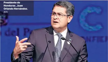  ?? /EFE ?? Presidente de Honduras , Juan Orlando Hernández.