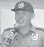  ?? IMT.COM PHOTO ?? Senior Supt. Remus Z. Canieso of PRO-6.