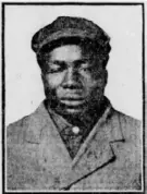  ?? Equal Justice Initiative photos ?? Rial Robert Lucas, a Black man from the Hill District spuriously accused of crimes during the 1909 Pittsburgh police roundup, in an image from the Pittsburgh Post.